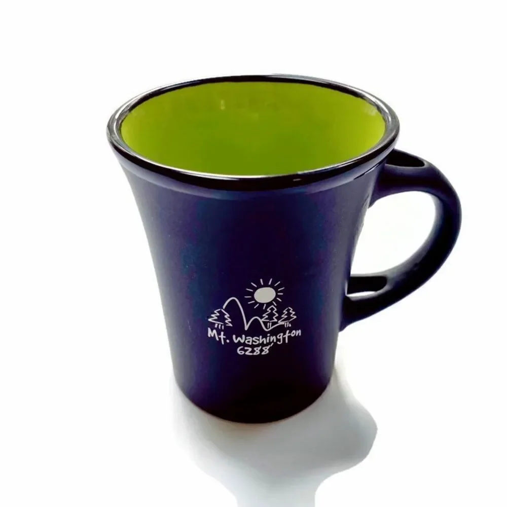 Mt. Washington New Hampshire Coffee Mug Black & Green